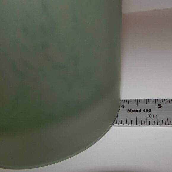 Vintage 10" Studio Nova Crackled Green Art Straight Vases Made in Poland - Picture 7 of 8